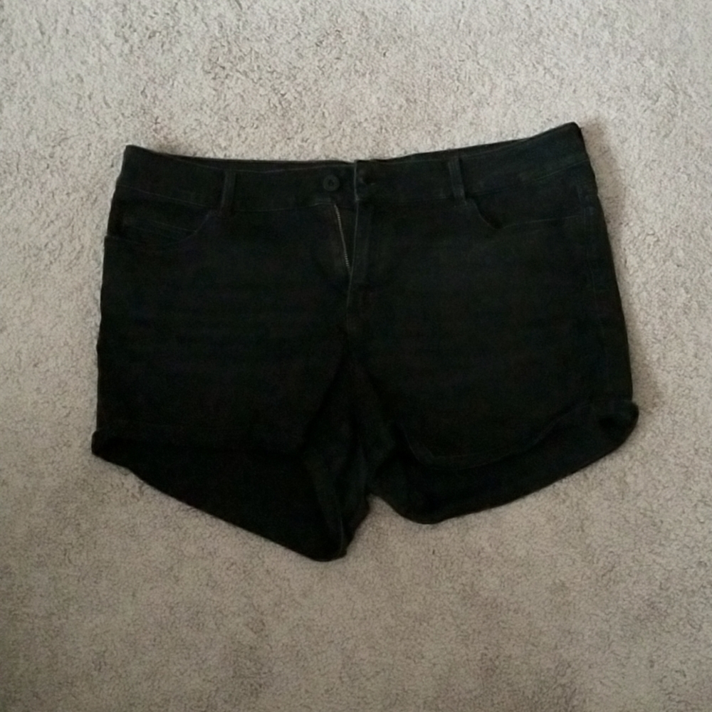 Black Jean Shorts